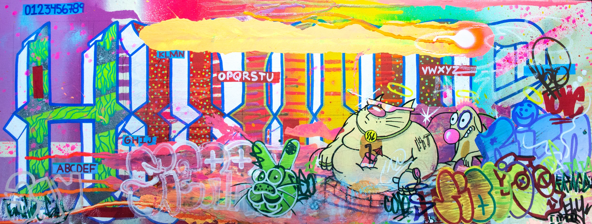 Mural Amazon CEDIS detalle, Salvador Sierra